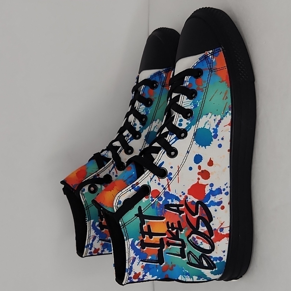 RAAD Splat Lift like a boss hightop sneakers